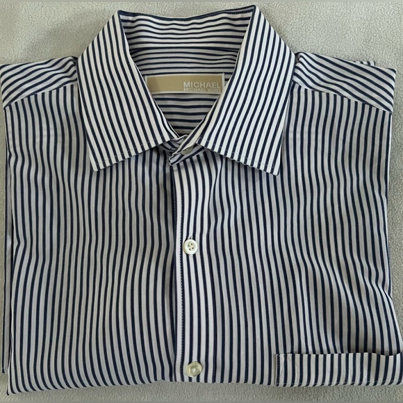 Michael Kors Other - MICHAEL KORS BUTTON DOWN REGULAR FIT MEN'S LONG SLEEVE DRESS SHIRT LRG (16)34/35